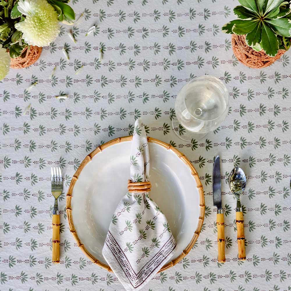 Palm Trees Table Cloth - 4, 6, 8 Seater