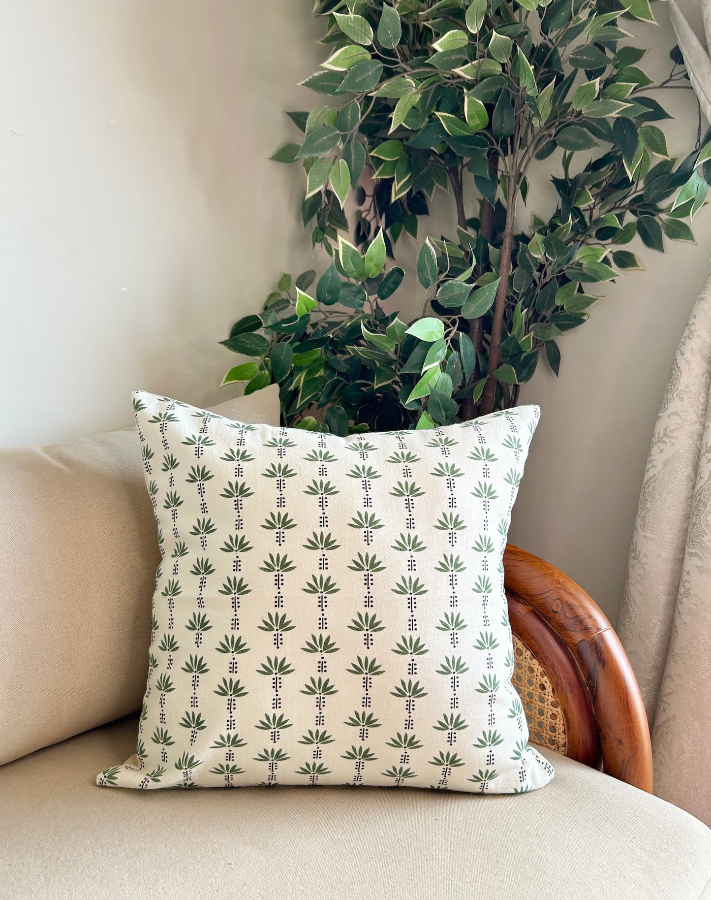 Palm Trees Cushion Covers - Set of 2 & 5 16x16 Inches