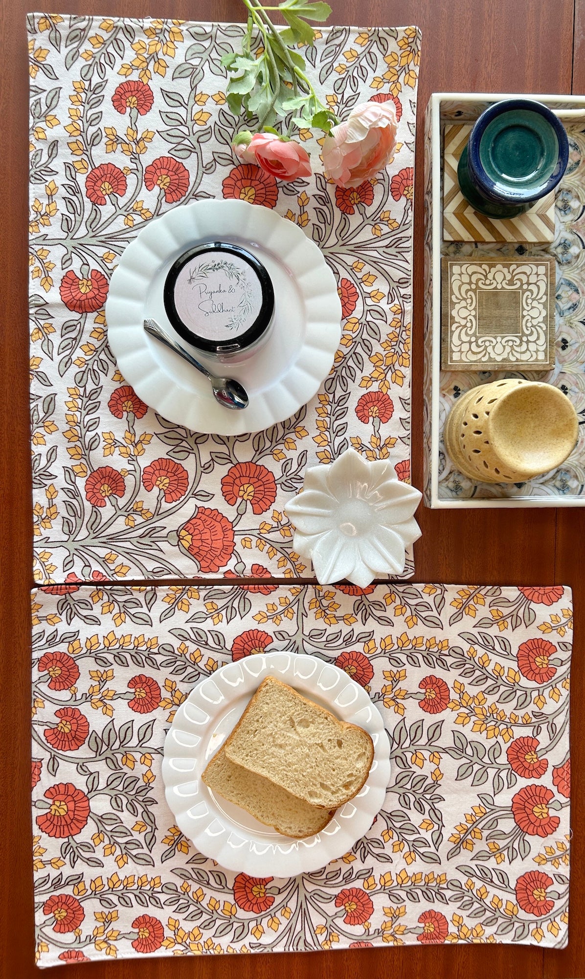 Autumn Charm Table Mats 12x18 Inches - Set of 2,4,6