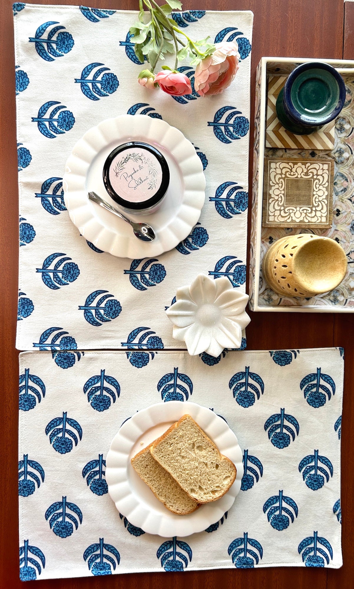 Neelam Table Mats 12x18 Inches - Set of 2,4,6