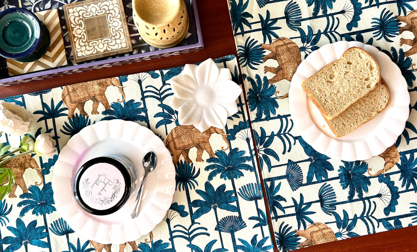 Midas Cotton Table Mats 12x18 Inches - Set of 2,4,6