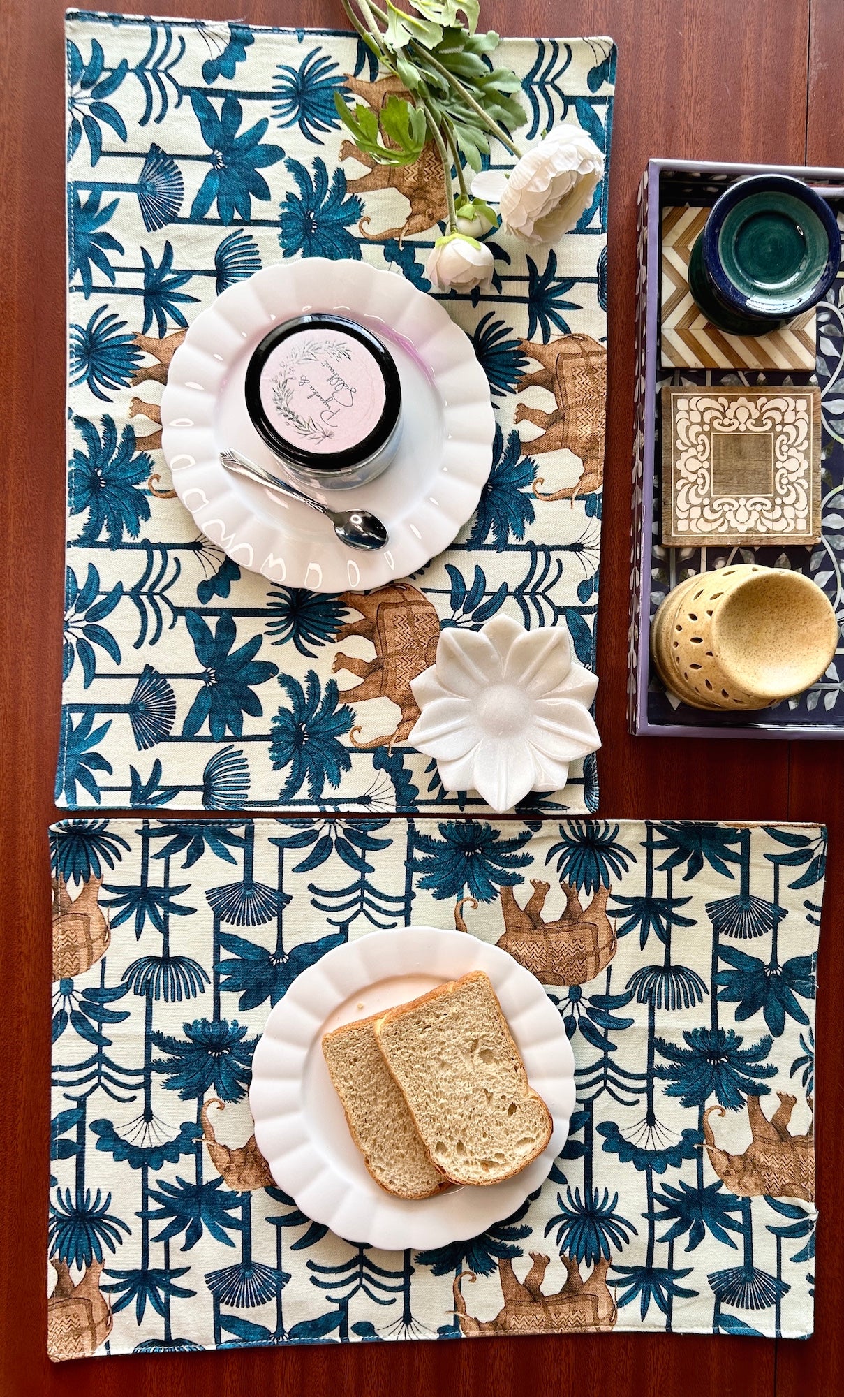 Midas Cotton Table Mats 12x18 Inches - Set of 2,4,6