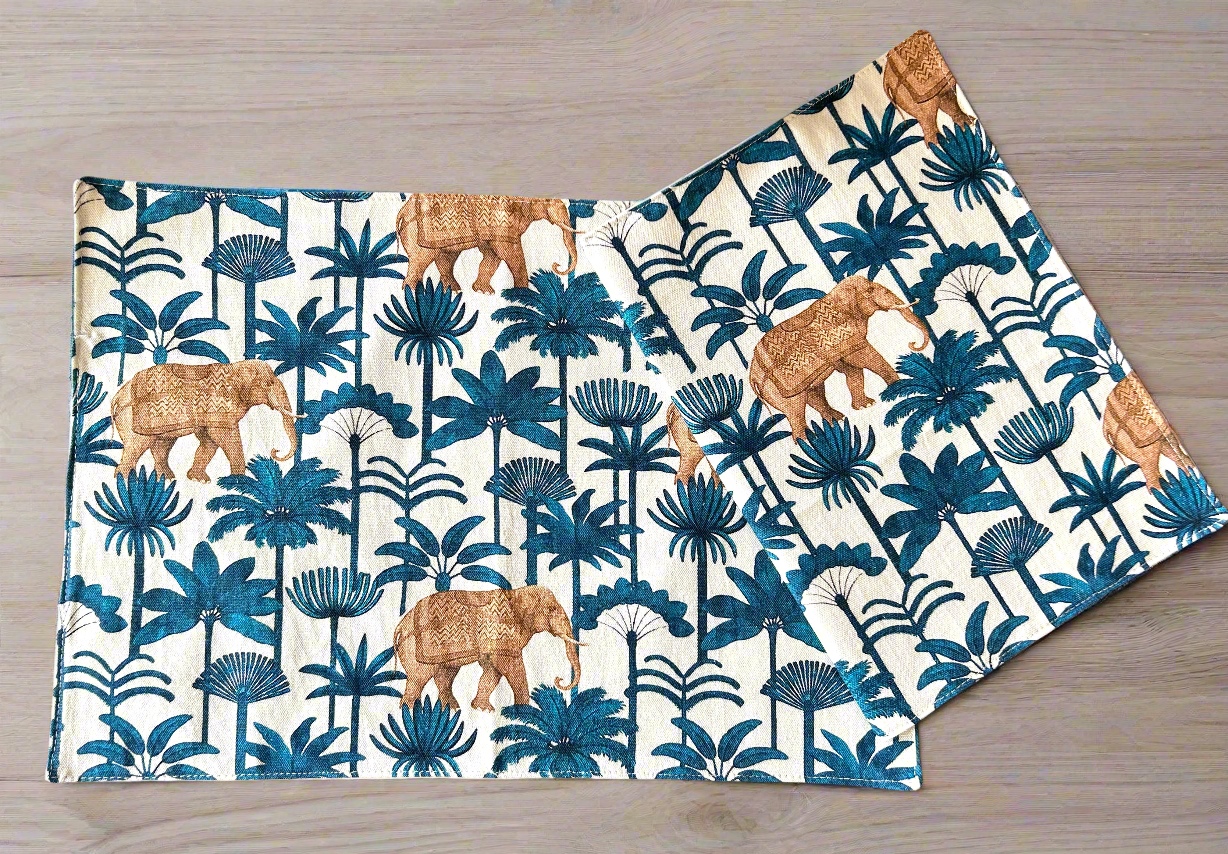 Midas Cotton Table Mats 12x18 Inches - Set of 2,4,6