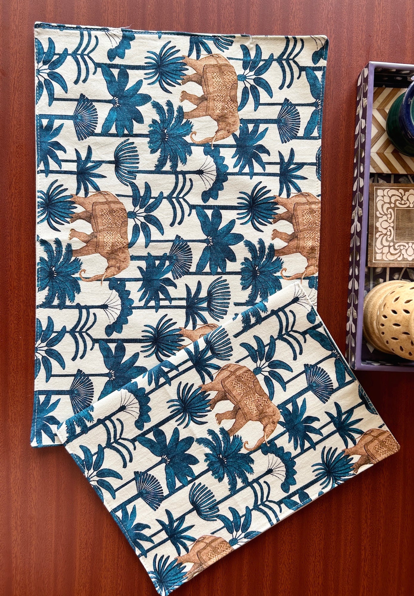 Midas Cotton Table Mats 12x18 Inches - Set of 2,4,6