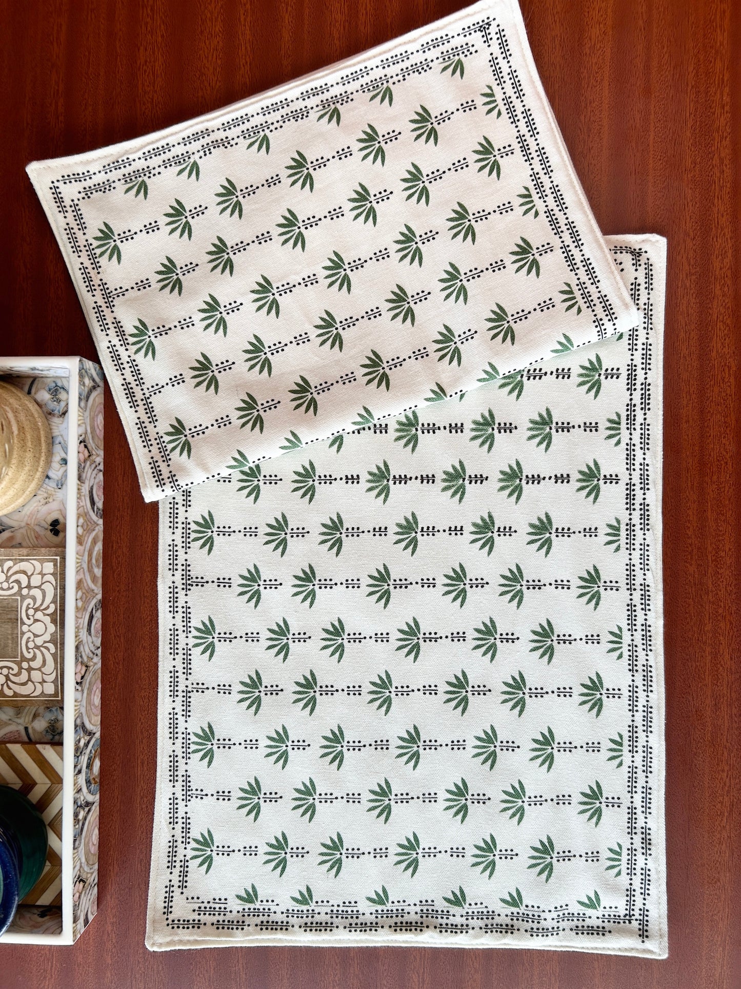 Palm Trees Table Mats 12x18 Inches - Set of 2,4,6