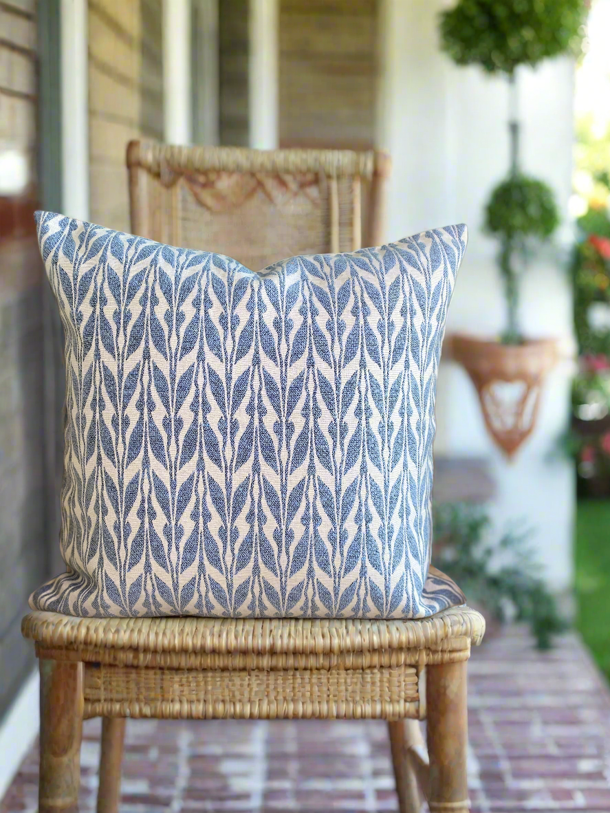 Blue Miraz Double Sided Cushion Cover- Pack of 2