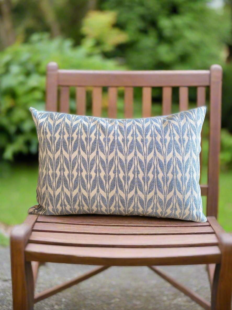 Blue Miraz Double Sided Cushion Cover- Pack of 2