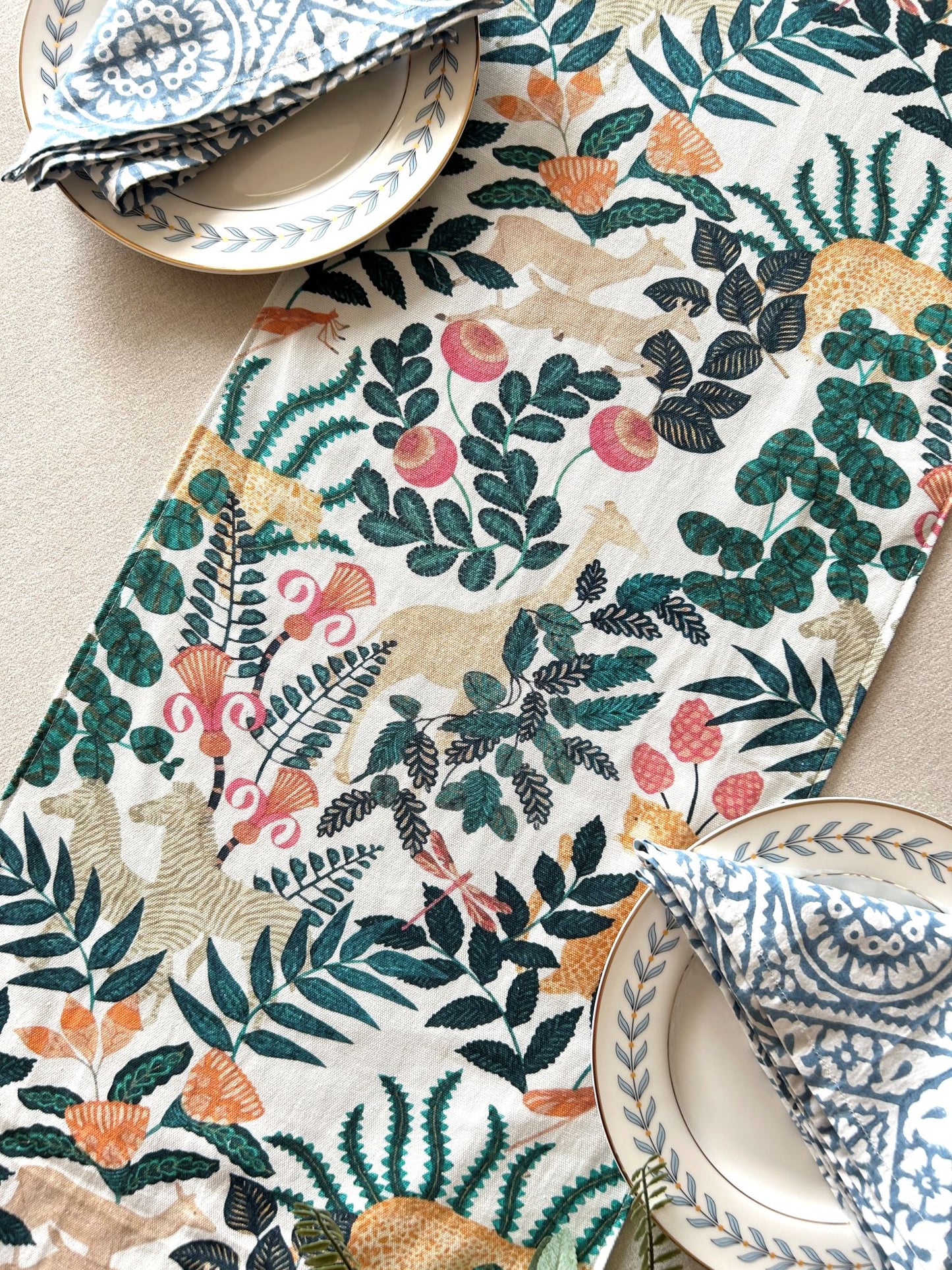 Blooming Forest Table Runner 12x72 Inches