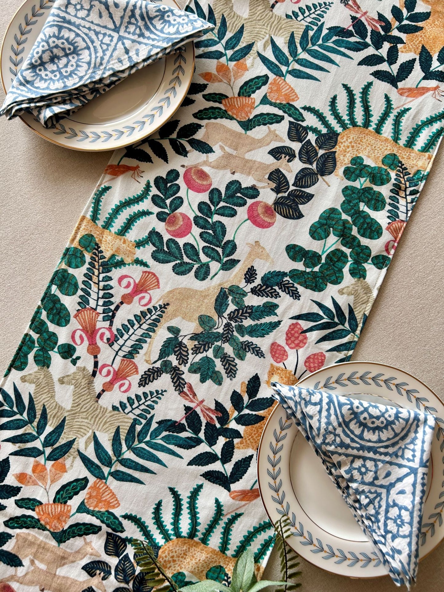 Blooming Forest Table Runner 12x72 Inches