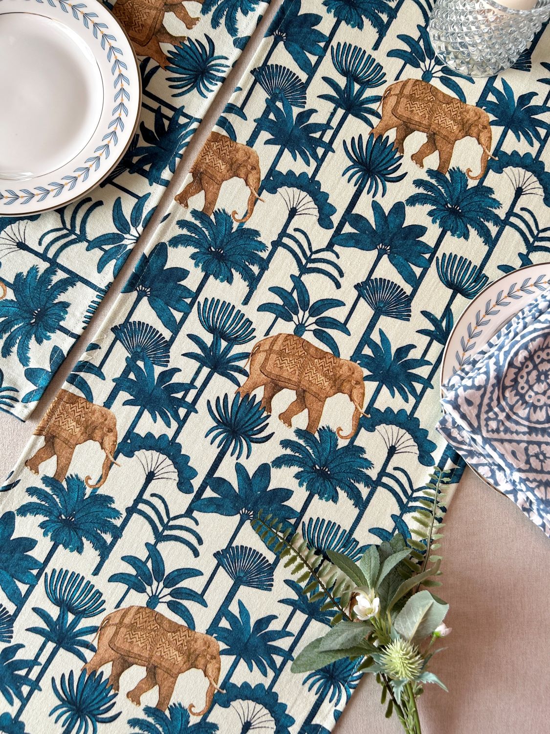 Midas Cotton Table Mats 12x18 Inches - Set of 2,4,6