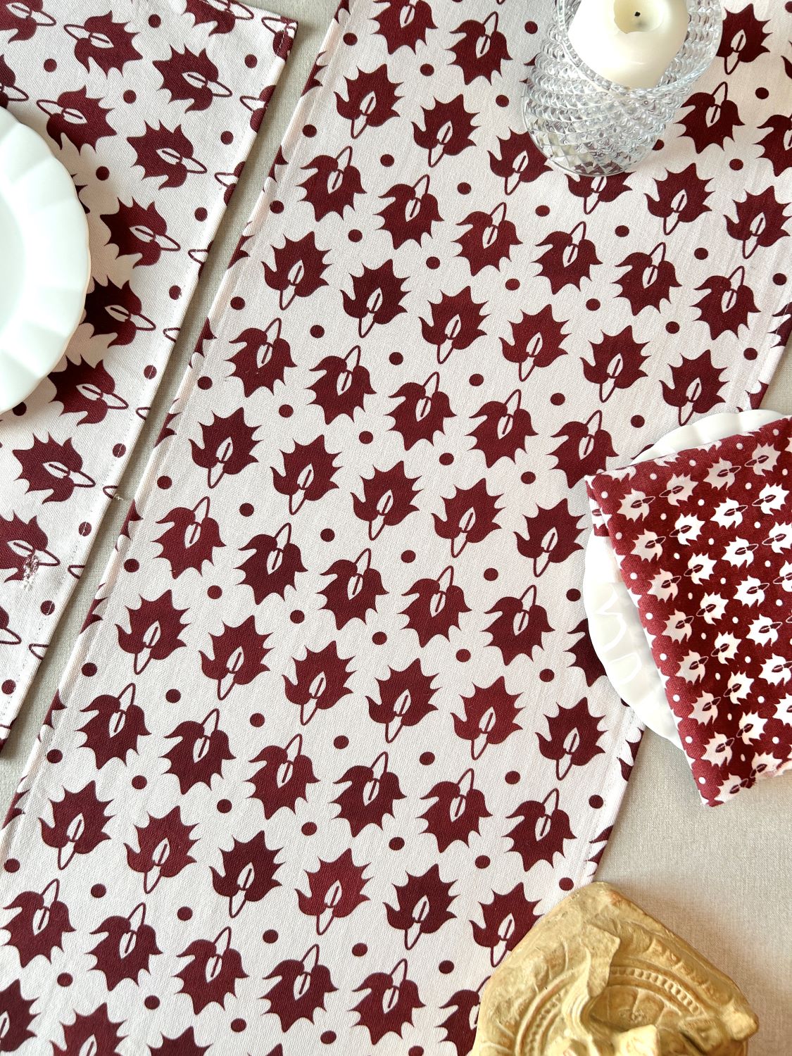 Rustic Motif Table Runner 14x72 Inches