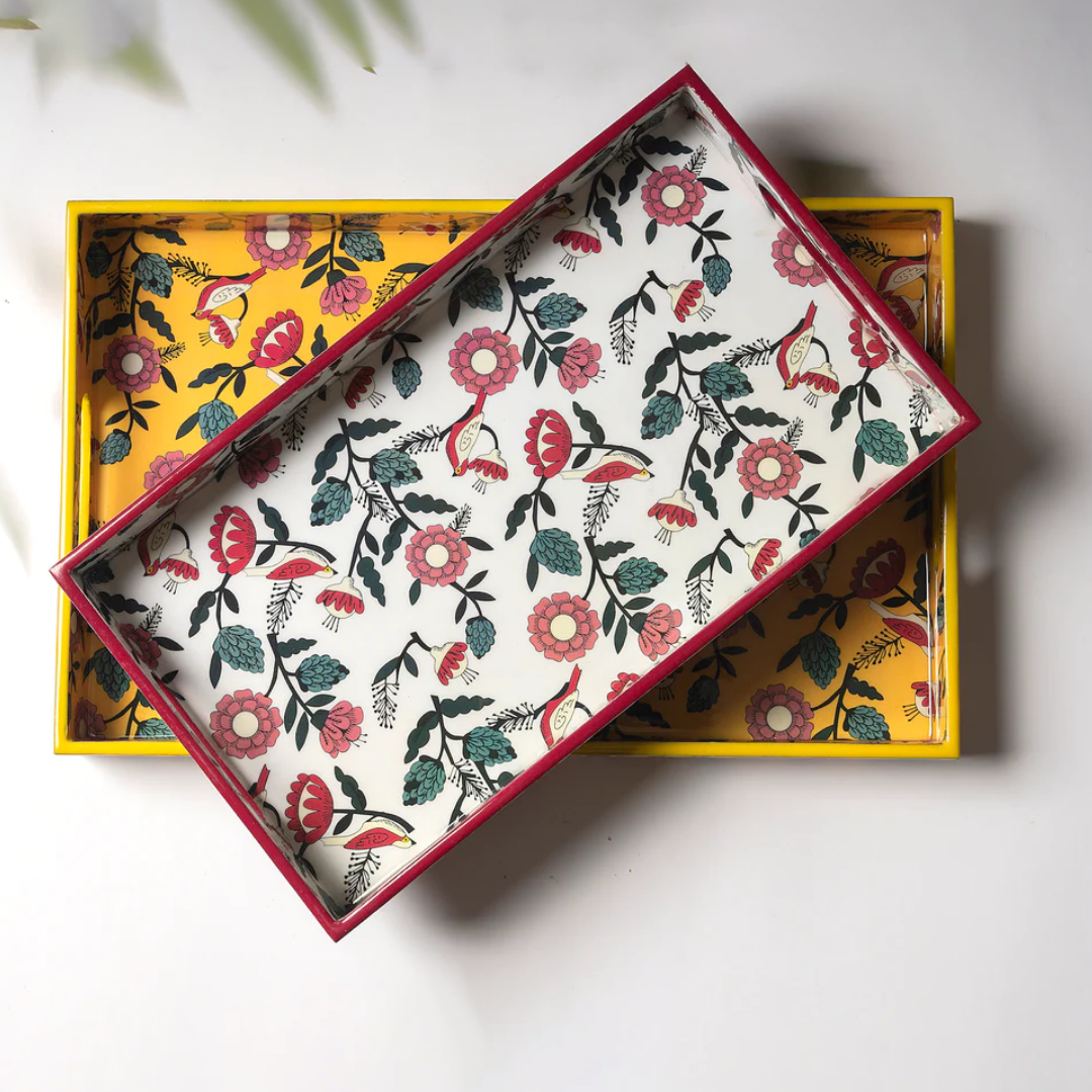 Forest Bird Wooden Tray