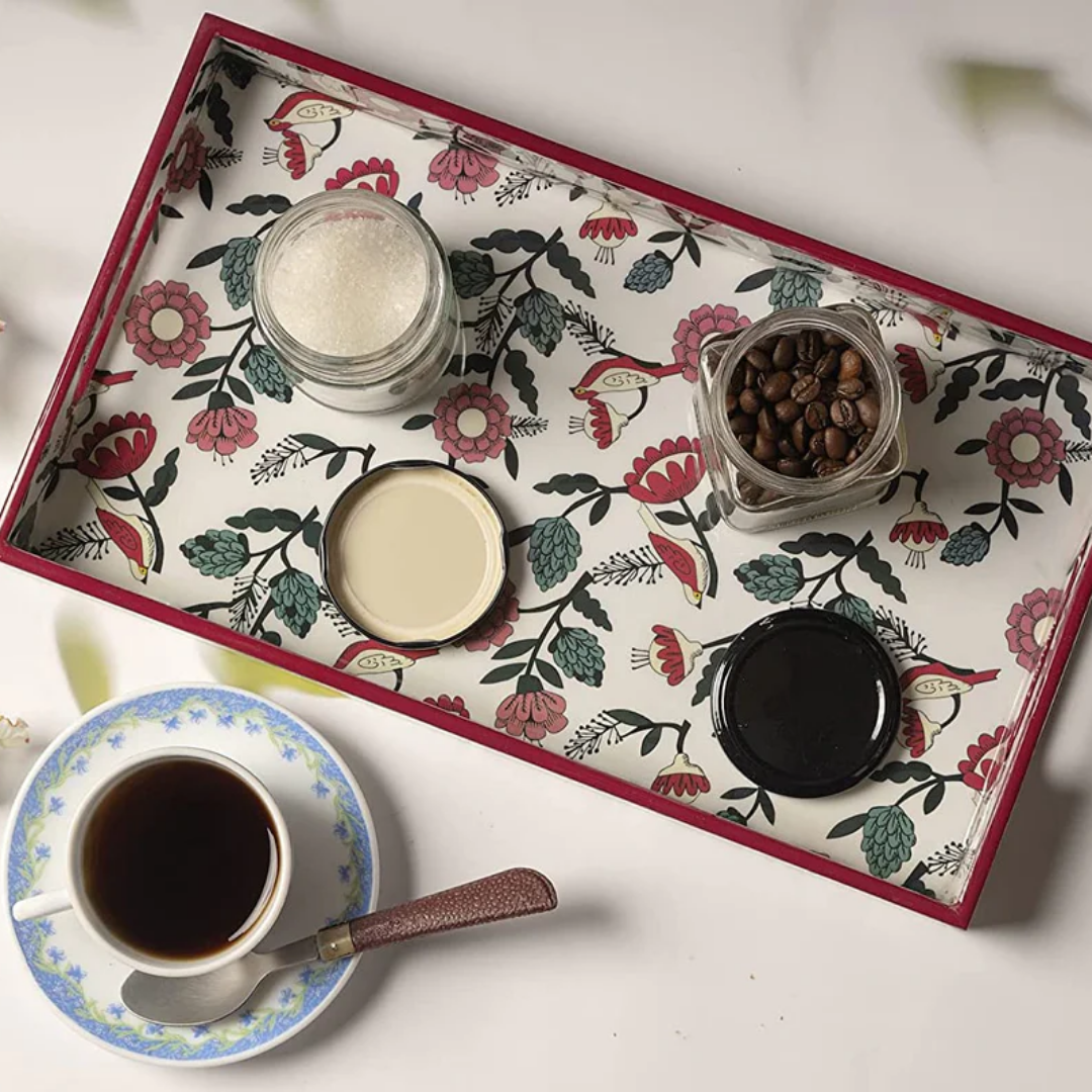 Forest Bird Wooden Tray