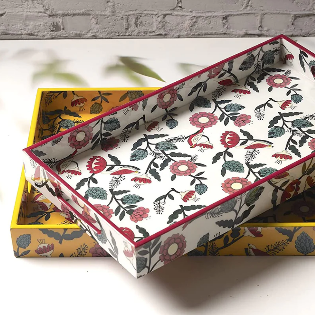 Forest Bird Wooden Tray