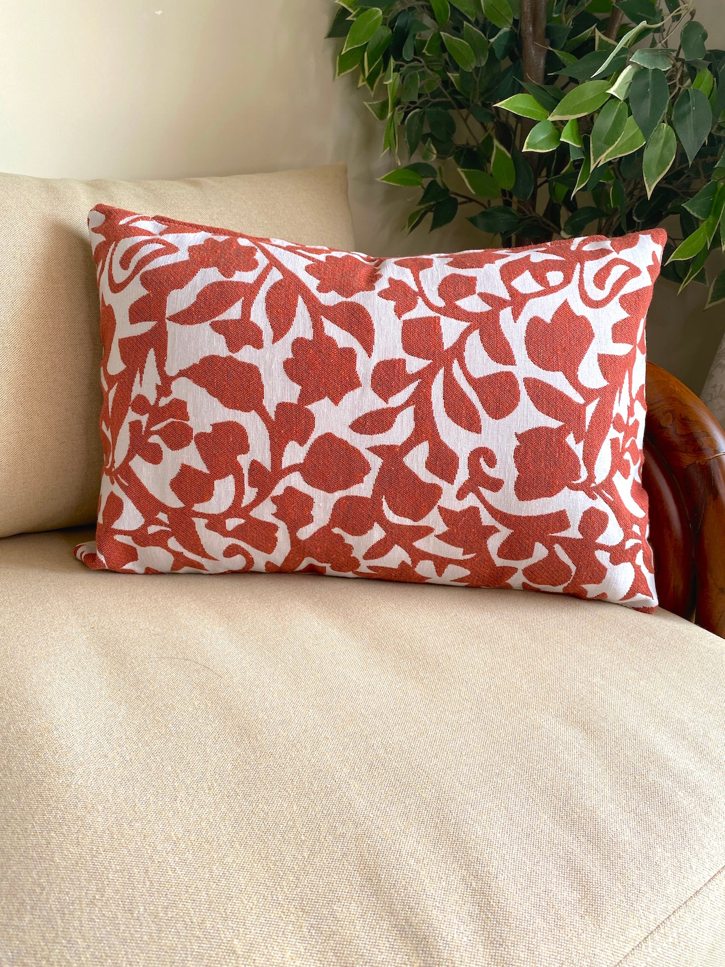 Orange Leaf Double Sided Cushion Cover - Pack of 2