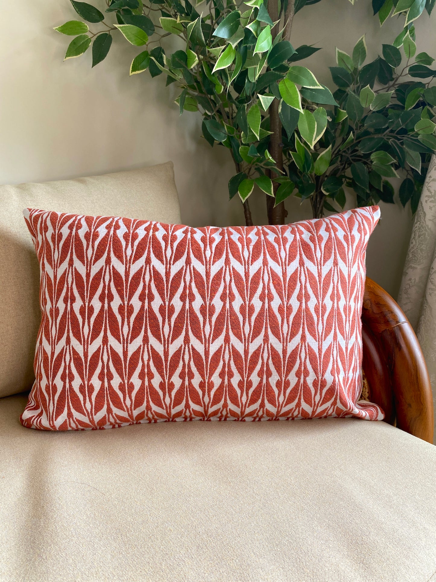 Orange Miraz Double Sided Cushion Cover - Pack of 2
