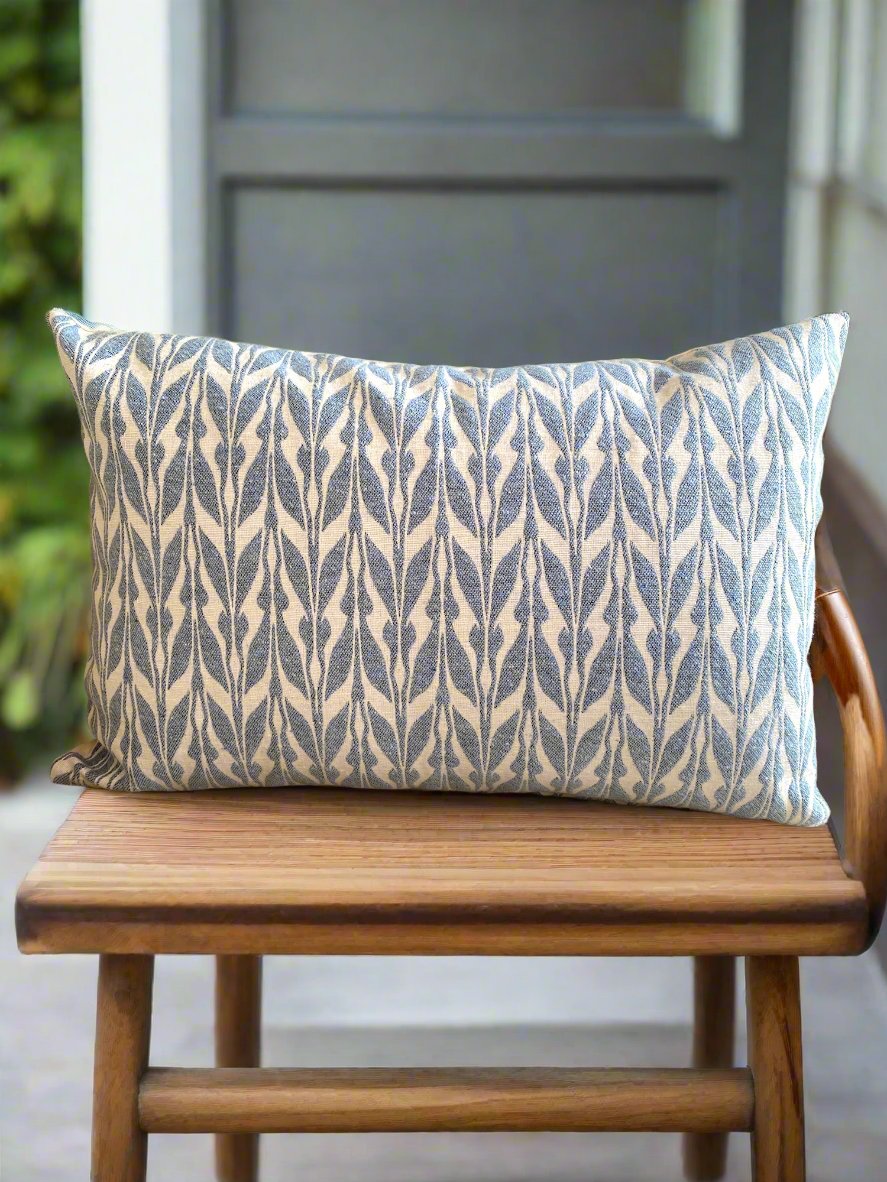 Blue Miraz Double Sided Cushion Cover- Pack of 2