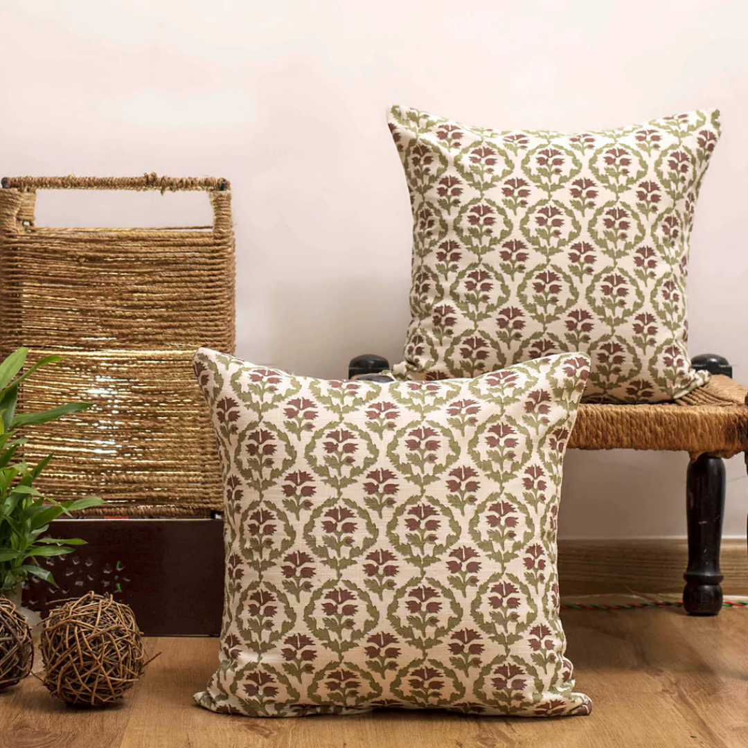 Jaal Cushion Cover Set of 2 & 5 16x16 Inches