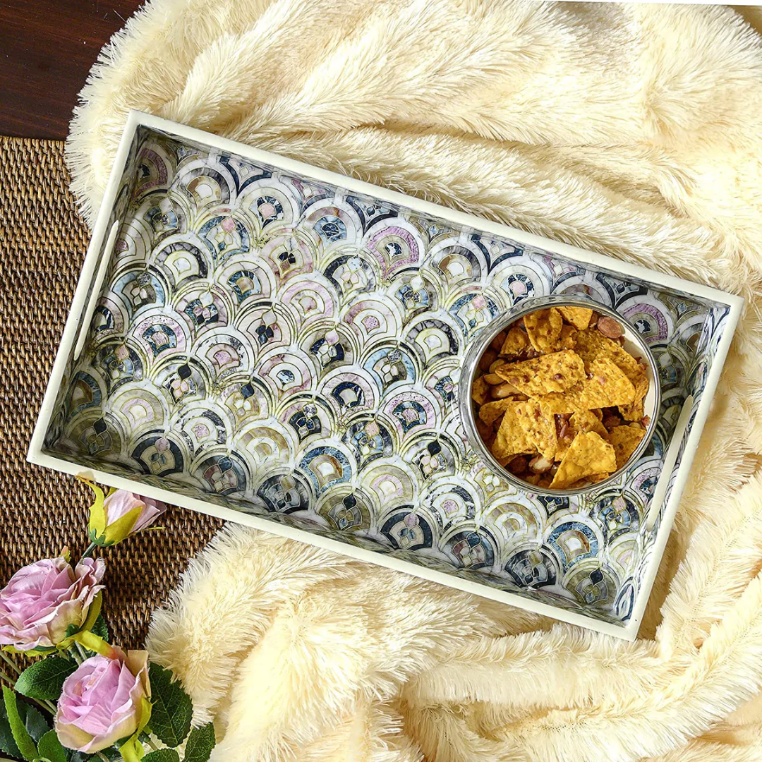 Persian Pearl Wooden Tray