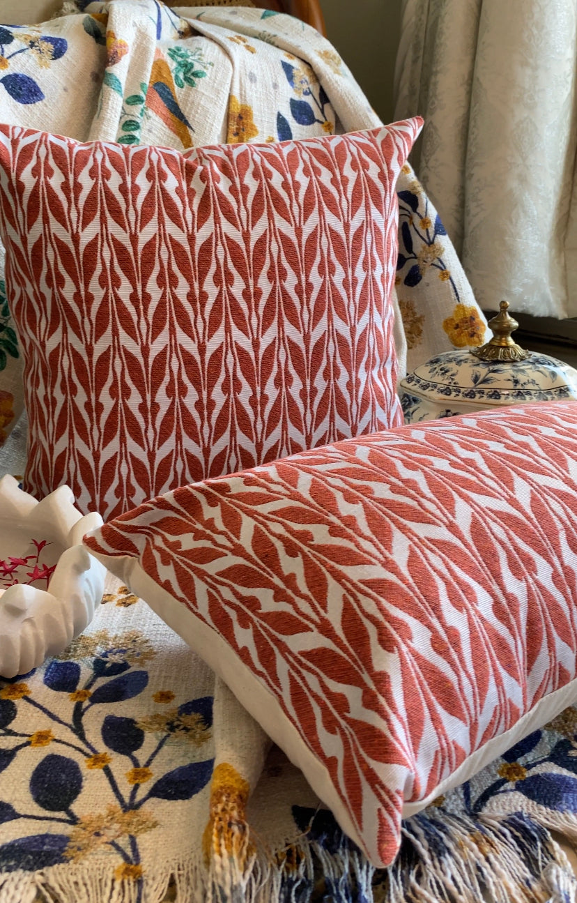 Orange Miraz Double Sided Cushion Cover - Pack of 2