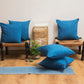 Jade Blue Cushion - Set of 2 & 5 16x16 Inch