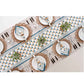 Teal Blush Table Runner 14x72 Inches