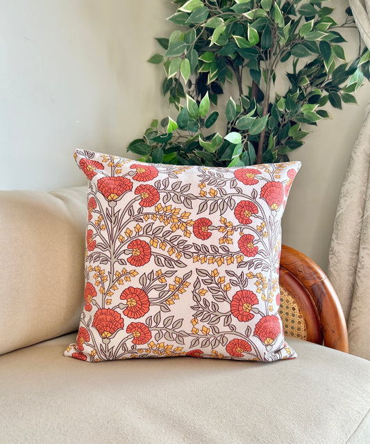 Autumn Charm Cotton Cushion Cover 16x16 Inches - Set of 2 & 5