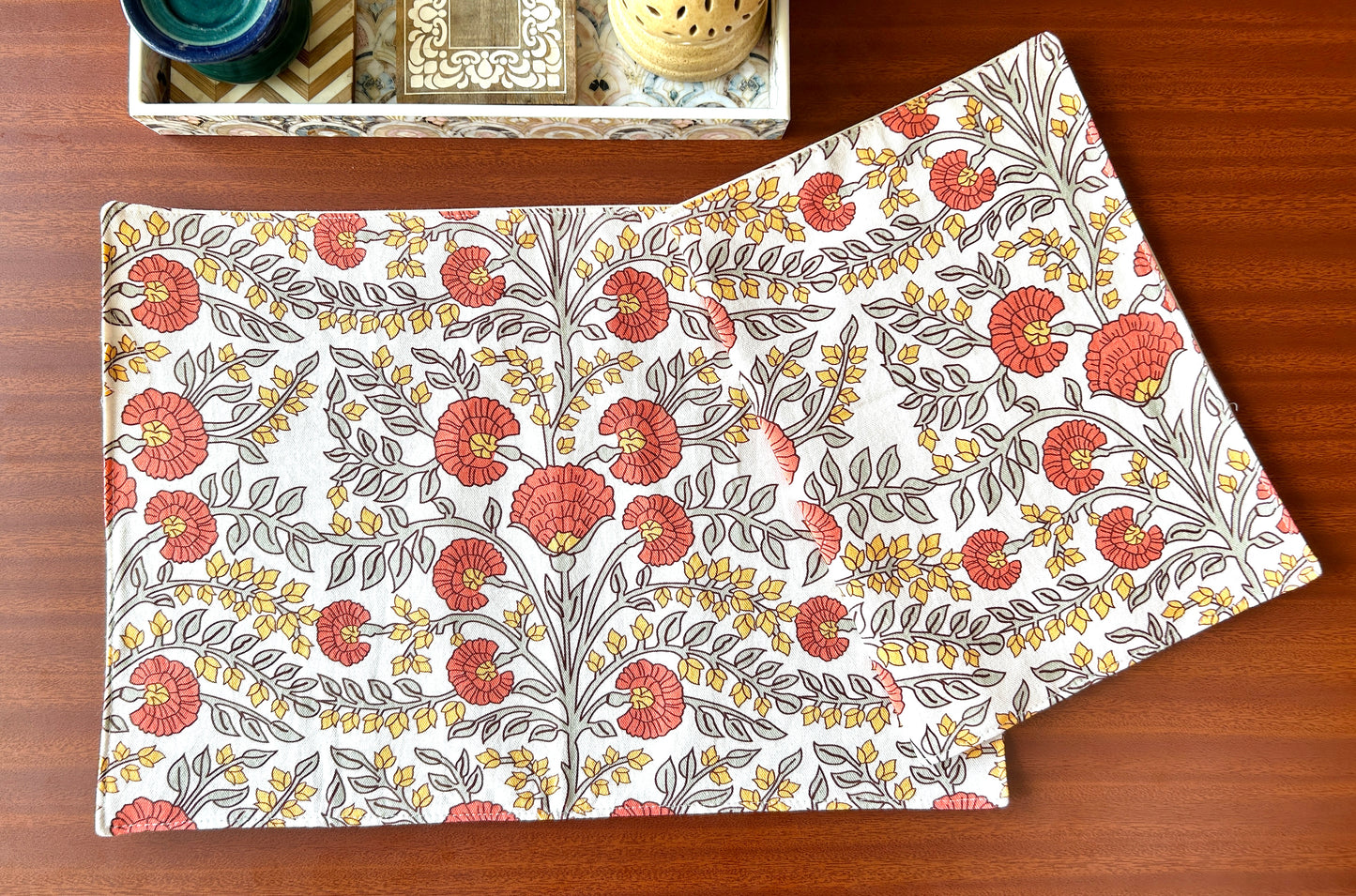 Autumn Charm Table Mats 12x18 Inches - Set of 2,4,6