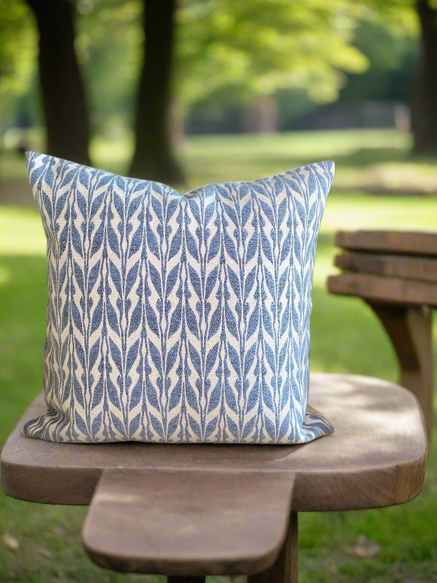 Blue Miraz Double Sided Cushion- Pack of 2