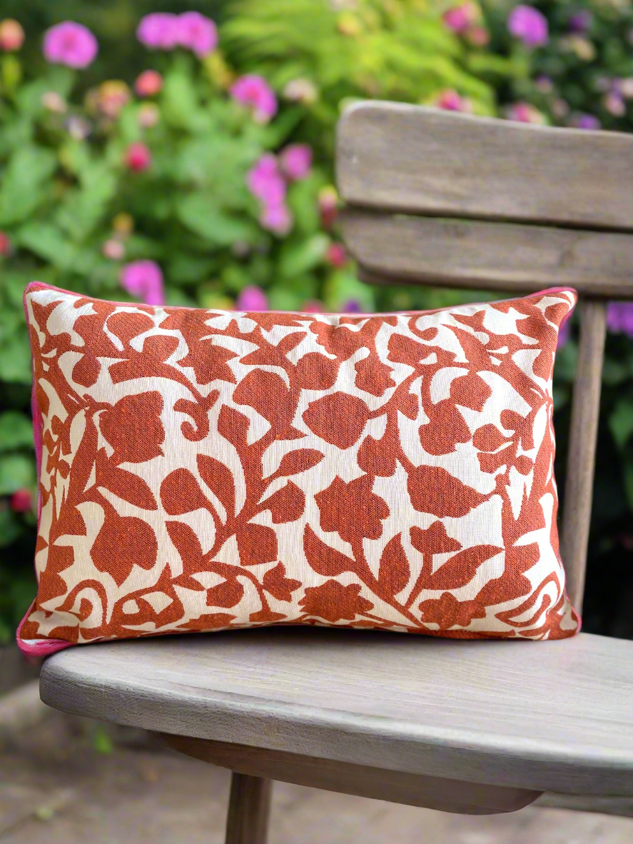 Orange Leaf Double Sided Cushion Cover - Pack of 2