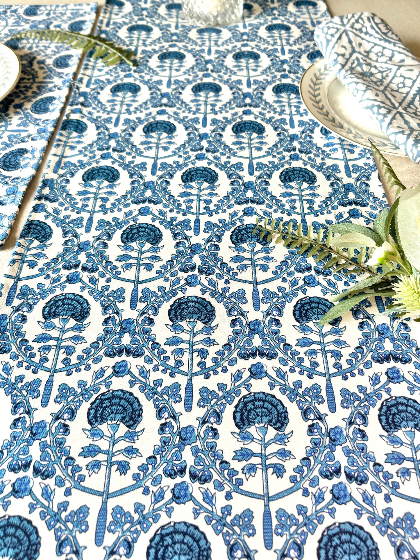 Carolina Blue Table Runner 14x72 Inches