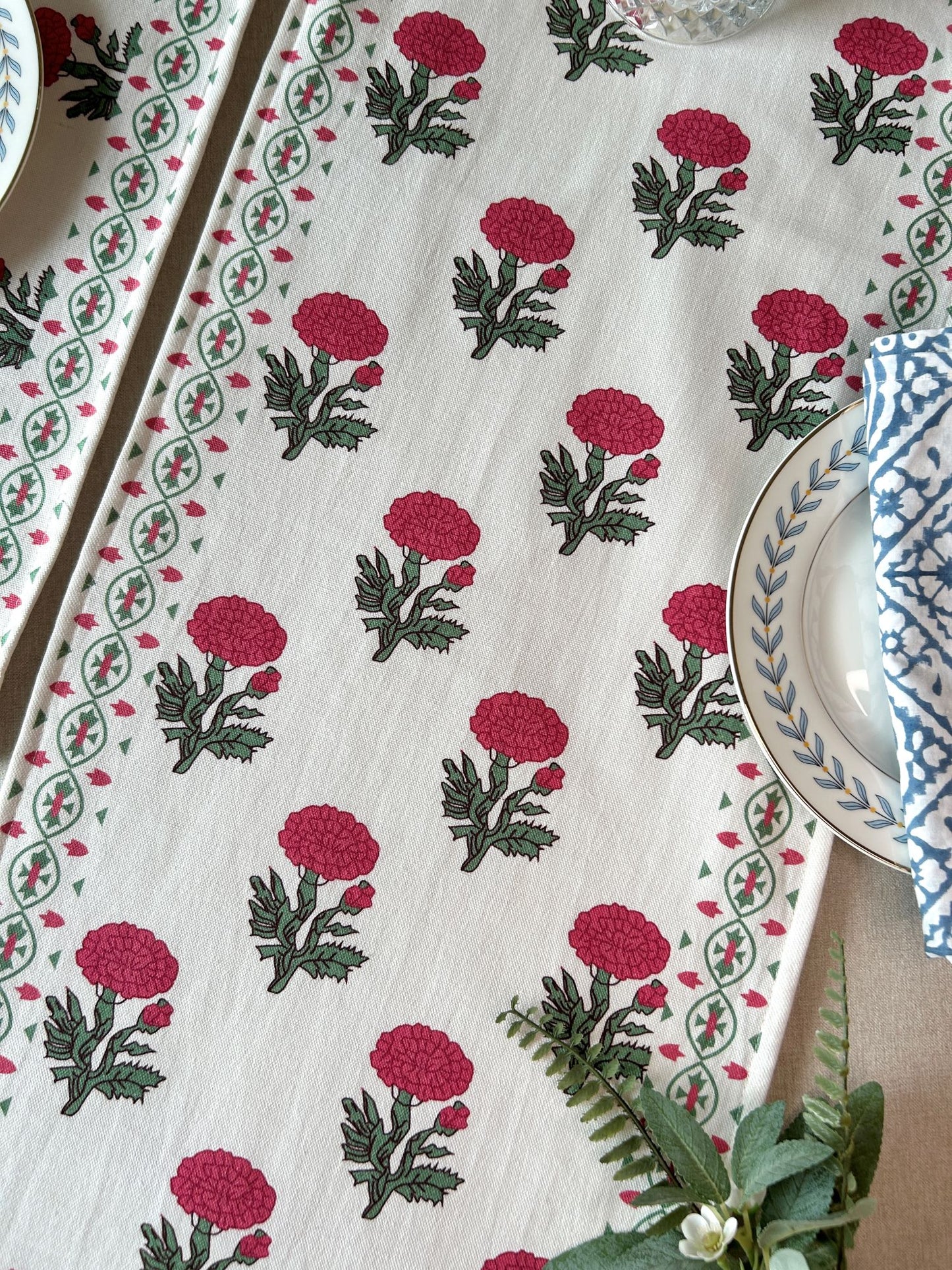 Red Blush Table Runner 14x72 Inches
