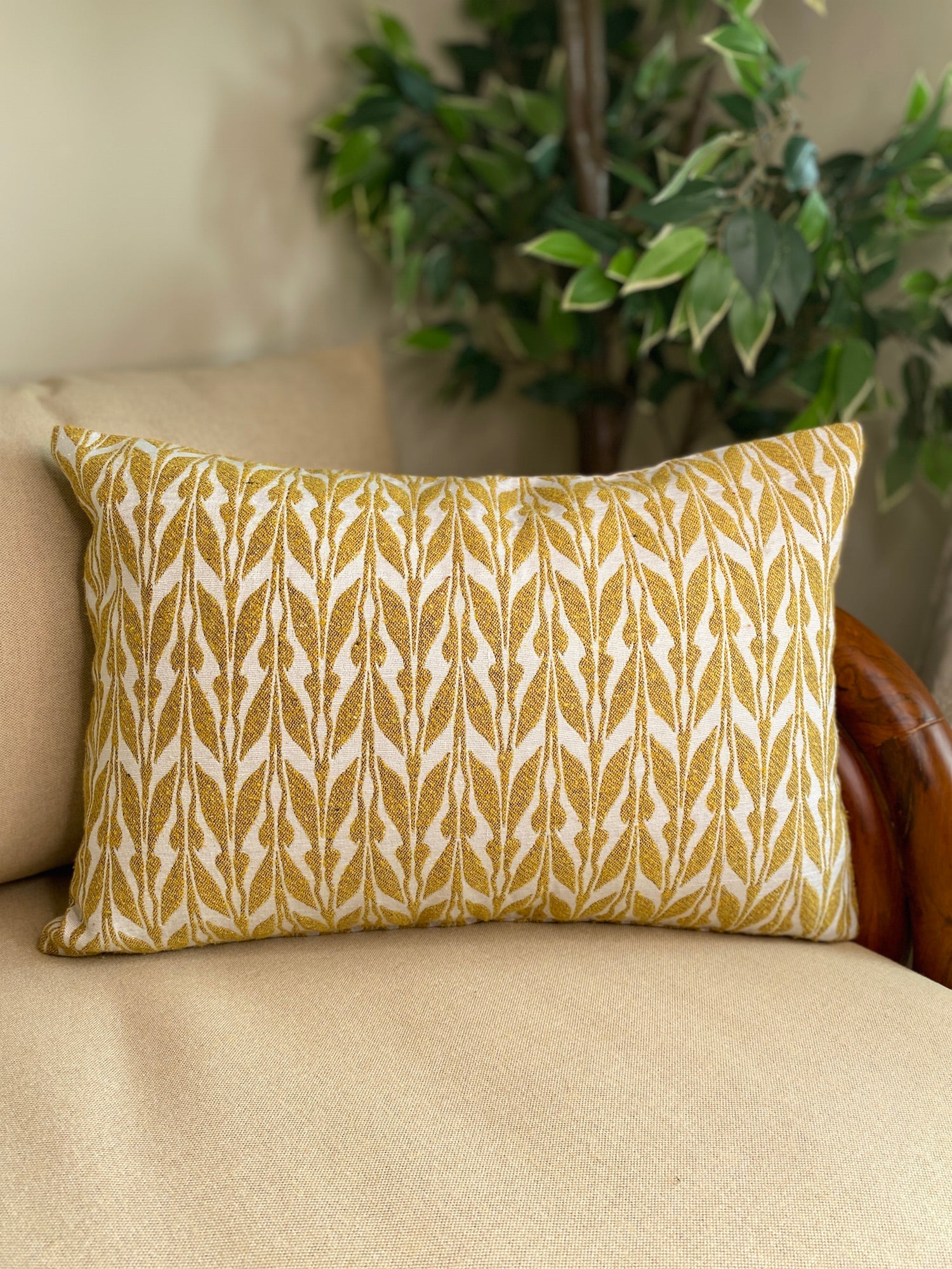 Mustard yellow cushion outlet covers