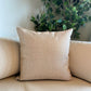 Light Brown Jute Cushion Cover 16x16 Inches - Set of 2 & 5