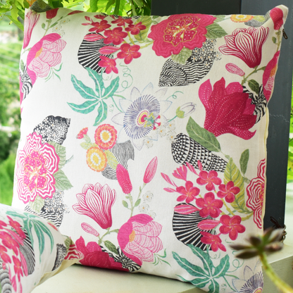 Pink Blossom Cushion Covers 16x16 Inches - Set of 2 & 5